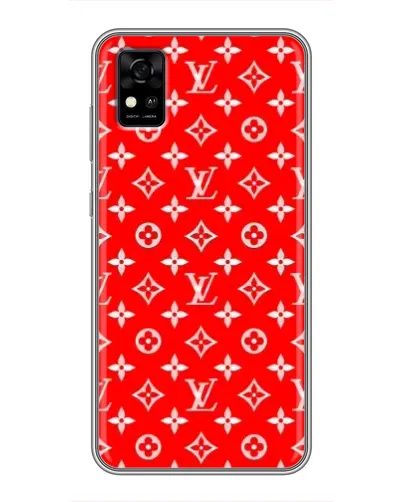 Чехол для ZTE Blade A31 с картинкой «Яркий паттерн LV»