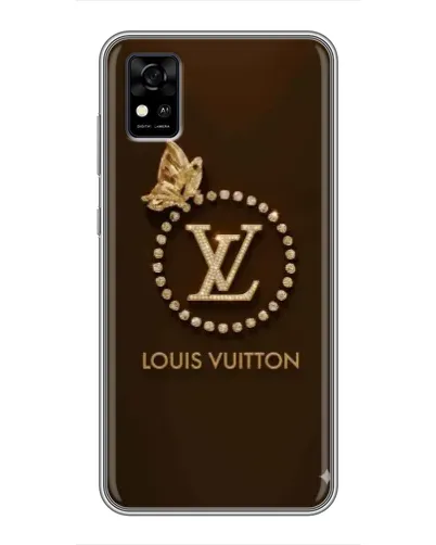 Чехол для ZTE Blade A31 с картинкой «LV — золотая печать»