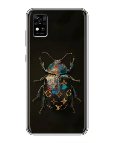 Чехол для ZTE Blade A31 с картинкой «LV — мраморный принт»