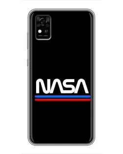 Чехол для ZTE Blade A31 с картинкой «NASA — классика Red Blue» Чехол для ZTE Blade A31 с картинкой «NASA — классика Red Blue»