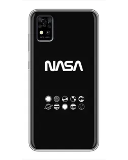 Чехол для ZTE Blade A31 с картинкой «NASA — технический принт» Чехол для ZTE Blade A31 с картинкой «NASA — технический принт»