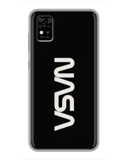 Чехол для ZTE Blade A31 с картинкой «NASA — вертикальный логотип» Чехол для ZTE Blade A31 с картинкой «NASA — вертикальный логотип»