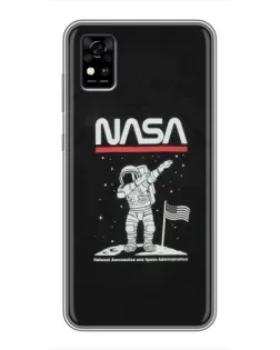 Чехол для ZTE Blade A31 с картинкой «NASA — шагаем по Луне» Чехол для ZTE Blade A31 с картинкой «NASA — шагаем по Луне»