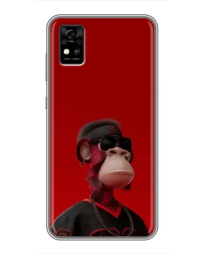 Чехол для ZTE Blade A31 с картинкой «Bored Ape в красном» Чехол для ZTE Blade A31 с картинкой «Bored Ape в красном»