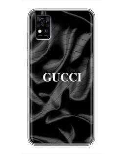 Чехол для ZTE Blade A31 с картинкой «Gucci — шелковые волны»
