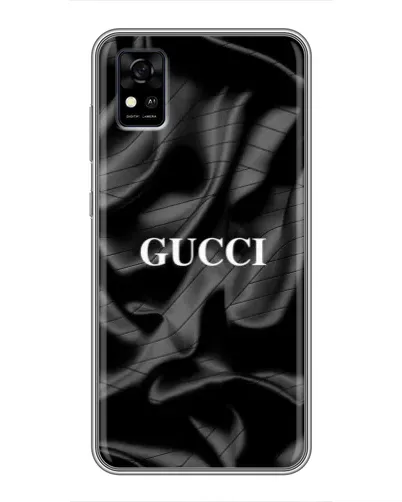 Чехол для ZTE Blade A31 с картинкой «Gucci — шелковые волны»
