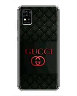 Чехол для ZTE Blade A31 с картинкой «Gucci — стеганый черный»