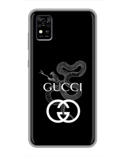 Чехол для ZTE Blade A31 с картинкой «Gucci — серебряная змея»