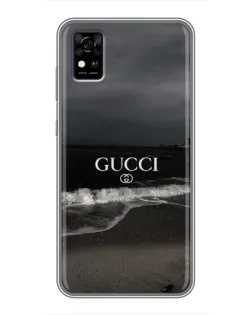 Чехол для ZTE Blade A31 с картинкой «Gucci — морской прибой»