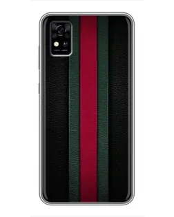 Чехол для ZTE Blade A31 с картинкой «Gucci — неоновая линия»