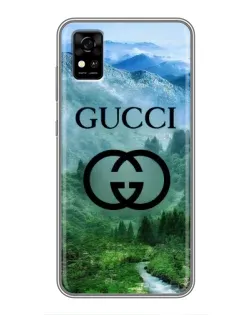 Чехол для ZTE Blade A31 с картинкой «Gucci — горный пейзаж»