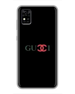 Чехол для ZTE Blade A31 с картинкой «Gucci — красный градиент»