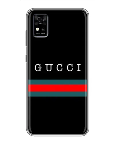 Чехол для ZTE Blade A31 с картинкой «Gucci — красный пояс»