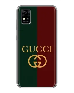 Чехол для ZTE Blade A31 с картинкой «Gucci — темно-зеленый градиент»