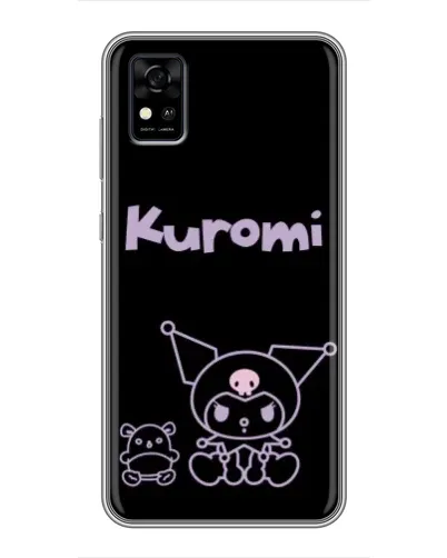 Чехол для ZTE Blade A31 с картинкой «Kuromi — черный минимализм» Чехол для ZTE Blade A31 с картинкой «Kuromi — черный минимализм»