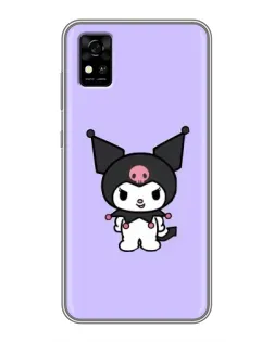 Чехол для ZTE Blade A31 с картинкой «Kuromi — нежный фиолетовый»
