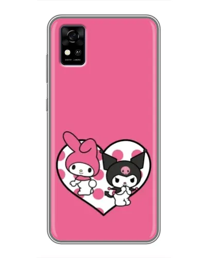 Чехол для ZTE Blade A31 с картинкой «Kuromi и My Melody» Чехол для ZTE Blade A31 с картинкой «Kuromi и My Melody»