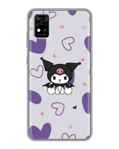 Чехол для ZTE Blade A31 с картинкой «Kuromi и лавандовые сердца» Чехол для ZTE Blade A31 с картинкой «Kuromi и лавандовые сердца»