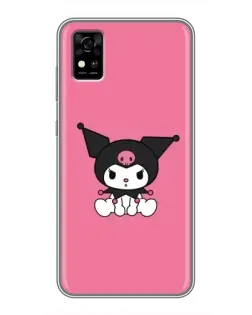 Чехол для ZTE Blade A31 с картинкой «Хмурая Kuromi»