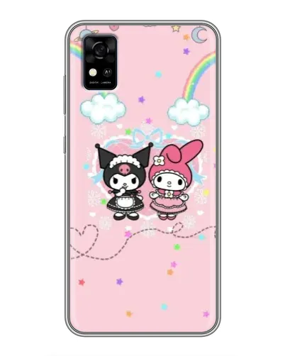 Чехол для ZTE Blade A31 с картинкой «My Melody и Kuromi» Чехол для ZTE Blade A31 с картинкой «My Melody и Kuromi»