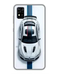 Чехол для ZTE Blade A31 с картинкой «Вид сверху — BMW M»