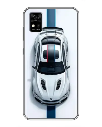 Чехол для ZTE Blade A31 с картинкой «Вид сверху — BMW M»
