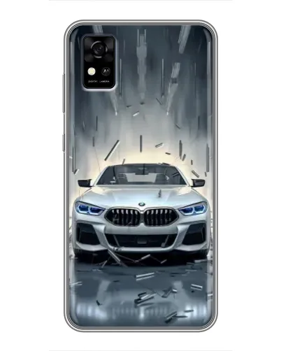 Чехол для ZTE Blade A31 с картинкой «BMW в свете фар»