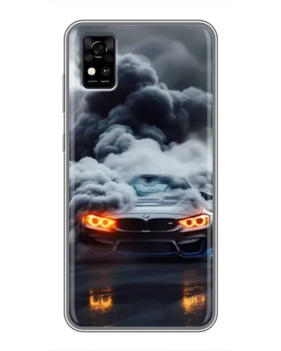 Чехол для ZTE Blade A31 с картинкой «BMW в дыму»