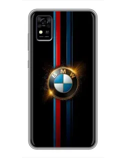 Чехол для ZTE Blade A31 с картинкой «BMW M-Power неон»