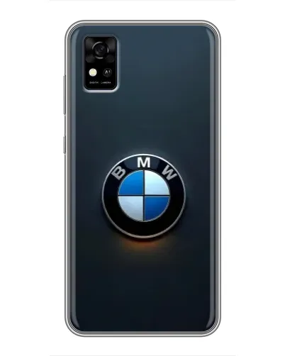 Чехол для ZTE Blade A31 с картинкой «Логотип BMW — минимализм»