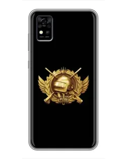 Чехол для ZTE Blade A31 с картинкой «PUBG — оранжевый градиент» Чехол для ZTE Blade A31 с картинкой «PUBG — оранжевый градиент»