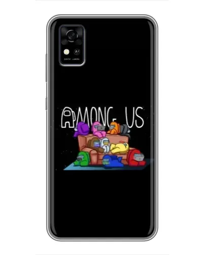 Чехол для ZTE Blade A31 с картинкой «Логотип Among Us»