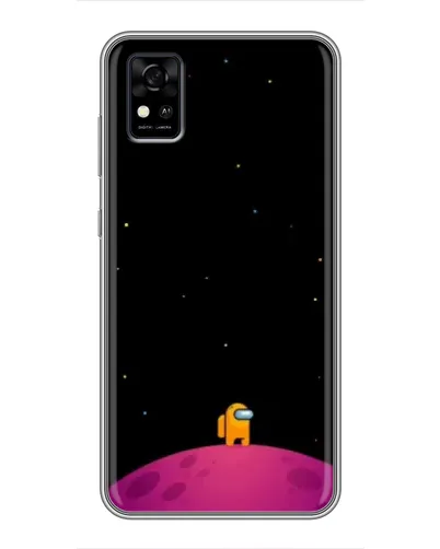 Чехол для ZTE Blade A31 с картинкой «Одинокий герой на планете»