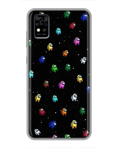 Чехол для ZTE Blade A31 с картинкой «Экипаж Among Us»