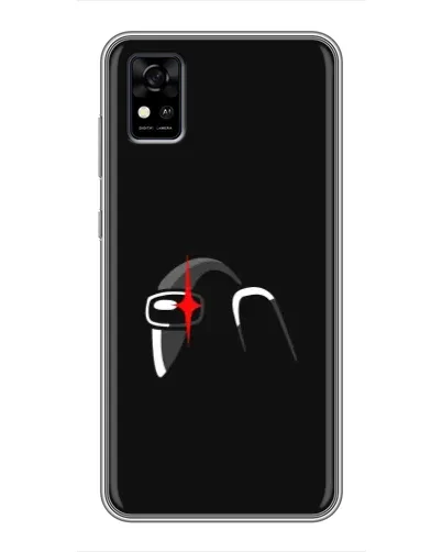 Чехол для ZTE Blade A31 с картинкой «Among Us шлем»