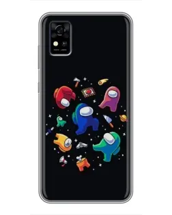 Чехол для ZTE Blade A31 с картинкой «Among Us космос» Чехол для ZTE Blade A31 с картинкой «Among Us космос»