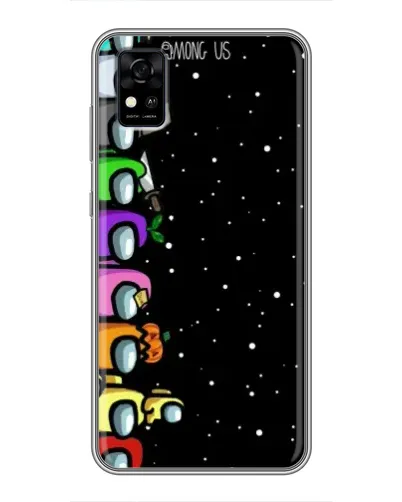 Чехол для ZTE Blade A31 с картинкой «Команда Among Us»