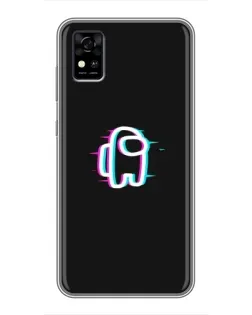 Чехол для ZTE Blade A31 с картинкой «Among Us неон» Чехол для ZTE Blade A31 с картинкой «Among Us неон»