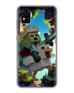 Чехол для ZTE Blade A31 с картинкой «Стив и гусь» Чехол для ZTE Blade A31 с картинкой «Стив и гусь»