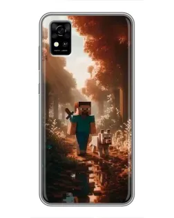 Чохол для ZTE Blade A31 з картинкою «Стів у лісі»