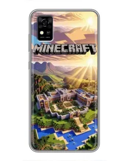 Чохол для ZTE Blade A31 з картинкою «Minecraft панорама»