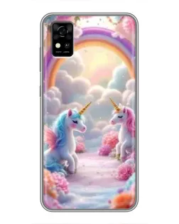 Чехол для ZTE Blade A31 с картинкой «Радуга и единороги» Чехол для ZTE Blade A31 с картинкой «Радуга и единороги»