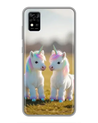 Чехол для ZTE Blade A31 с картинкой «Пара единорогов» Чехол для ZTE Blade A31 с картинкой «Пара единорогов»