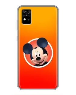 Чехол для ZTE Blade A31 с картинкой «Mickey в круге»