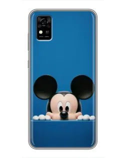 Чехол для ZTE Blade A31 с картинкой «Микки выглядывает»