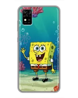 Чехол для ZTE Blade A31 с картинкой «Подводный привет»
