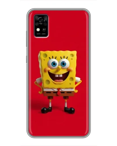 Чехол для ZTE Blade A31 с картинкой «Спанч Боб на красном» Чехол для ZTE Blade A31 с картинкой «Спанч Боб на красном»