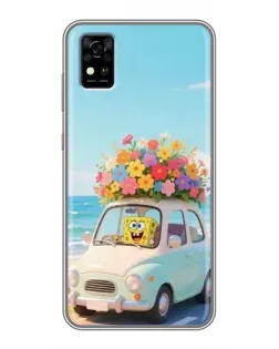 Чехол для ZTE Blade A31 с картинкой «Автомобильное путешествие»