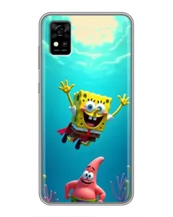 Чехол для ZTE Blade A31 с картинкой «Спанч Боб под водой» Чехол для ZTE Blade A31 с картинкой «Спанч Боб под водой»