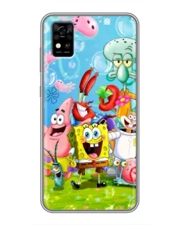 Чехол для ZTE Blade A31 с картинкой «Губка Боб и друзья» Чехол для ZTE Blade A31 с картинкой «Губка Боб и друзья»